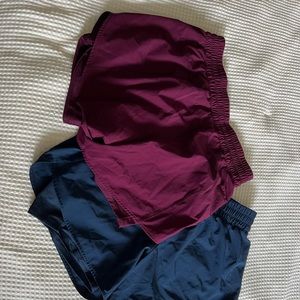 2 Avia shorts with built in spandex